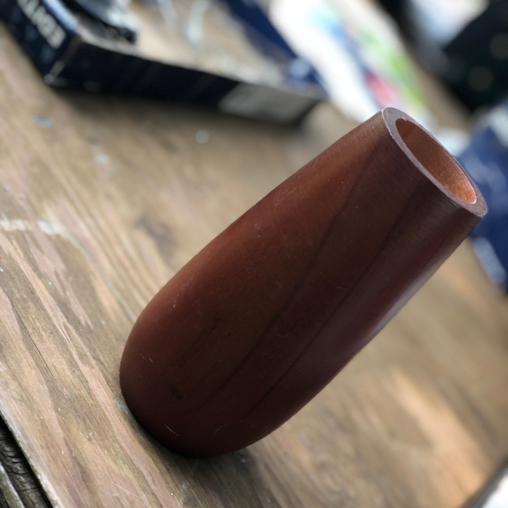 Wooden vase